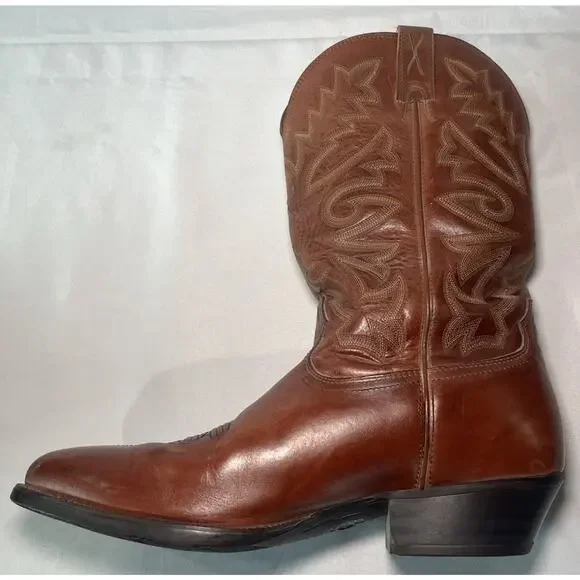 Twisted X Western Brown Cowboy Boots Mens R Toe 14" Tall Size 13EE MWT002 - Picture 13 of 15